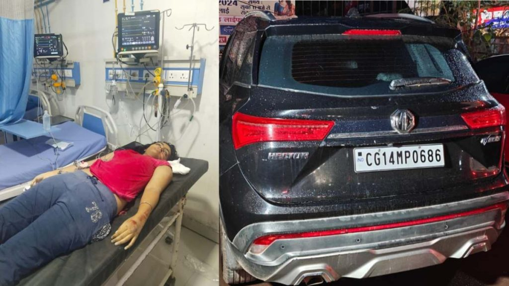 तेज रफ्तार कार ने युवती को रौंदा, मौके पर हुई मौत, थाने की पार्किंग में गाड़ी खड़ी कर फरार हुआ ड्राईवर